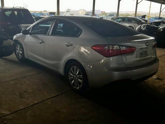 KNAFX4A6XG5442729 - 2016 KIA FORTE LX SILVER photo 3