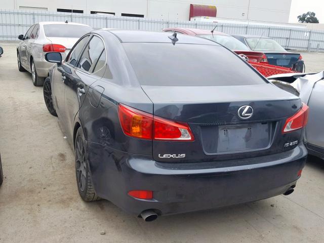 JTHBK262092090371 - 2009 LEXUS IS 250 BLACK photo 3