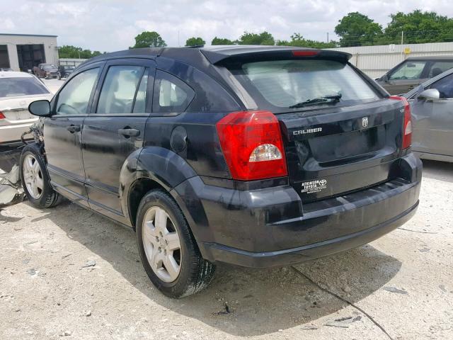 1B3HB48B67D287522 - 2007 DODGE CALIBER SX BLACK photo 3