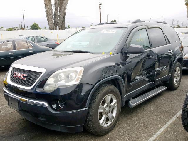 1GKLRKED1AJ144148 - 2010 GMC ACADIA SL BLACK photo 2