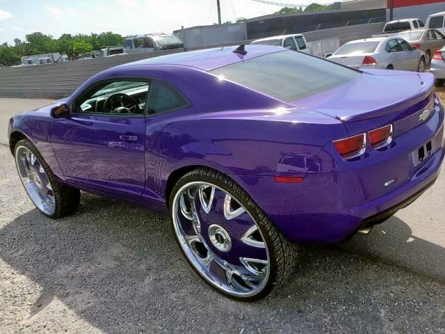 2G1FB1EDXB9156621 - 2011 CHEVROLET CAMARO LT PURPLE photo 3