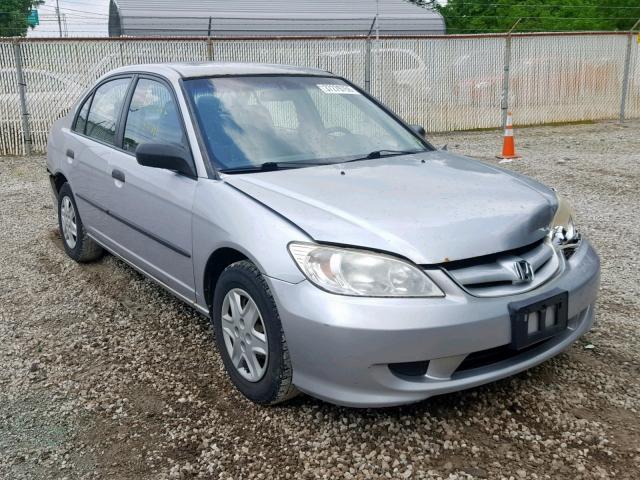 1HGES16305L020439 - 2005 HONDA CIVIC DX V SILVER photo 1