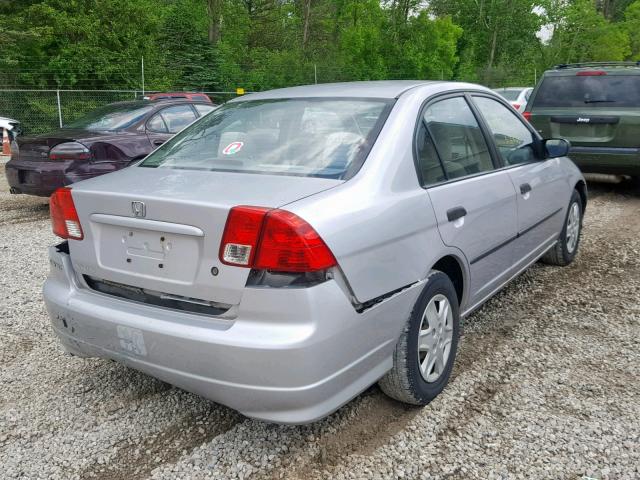 1HGES16305L020439 - 2005 HONDA CIVIC DX V SILVER photo 4