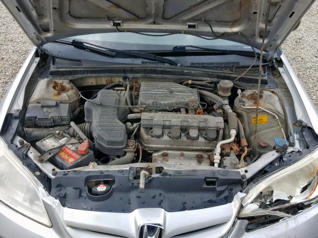 1HGES16305L020439 - 2005 HONDA CIVIC DX V SILVER photo 7