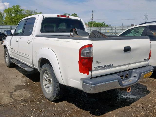 5TBET34135S494238 - 2005 TOYOTA TUNDRA DOU WHITE photo 3