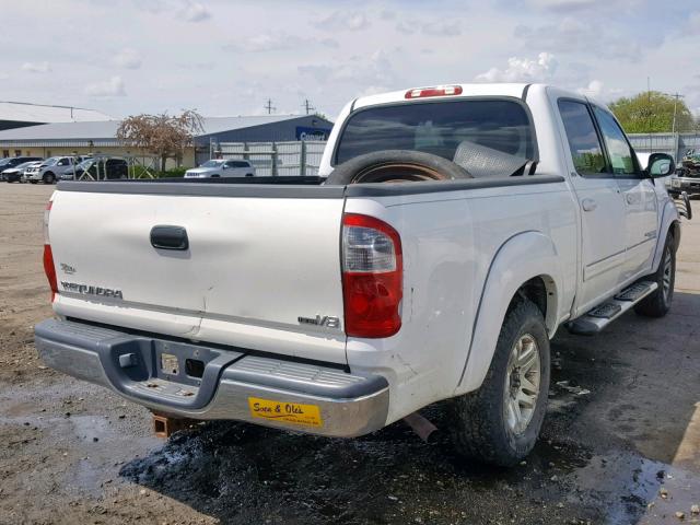 5TBET34135S494238 - 2005 TOYOTA TUNDRA DOU WHITE photo 4