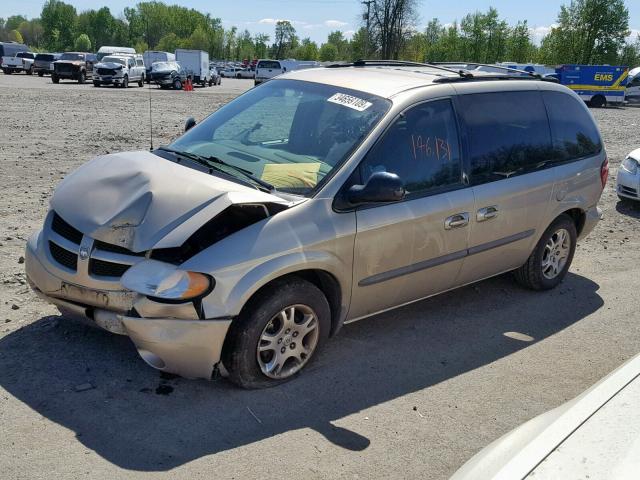 1B4GP45302B589219 - 2002 DODGE CARAVAN SP GOLD photo 2