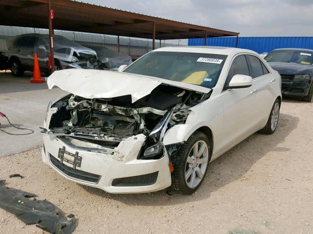 1G6AA5RA8D0138758 - 2013 CADILLAC ATS WHITE photo 2