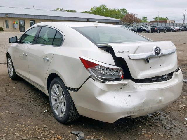 1G4GC5E39CF183255 - 2012 BUICK LACROSSE WHITE photo 3