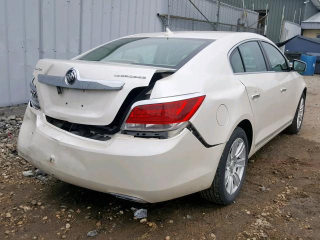 1G4GC5E39CF183255 - 2012 BUICK LACROSSE WHITE photo 4