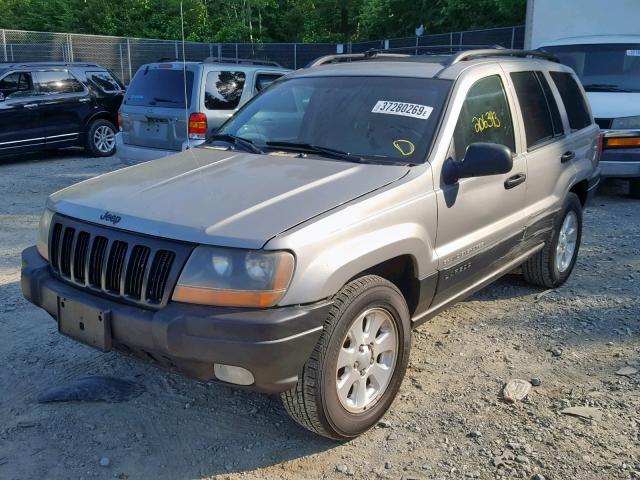 1J4GX48S71C725502 - 2001 JEEP GRAND CHER TAN photo 2