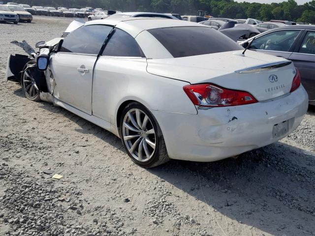 JN1CV6FE6AM354672 - 2010 INFINITI G37 BASE WHITE photo 3