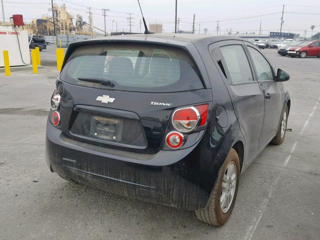 1G1JA6SH0C4109782 - 2012 CHEVROLET SONIC LS BLACK photo 4