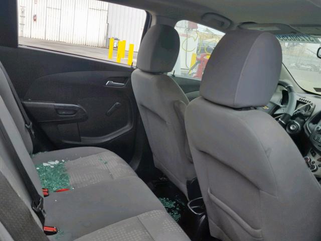 1G1JA6SH0C4109782 - 2012 CHEVROLET SONIC LS BLACK photo 6