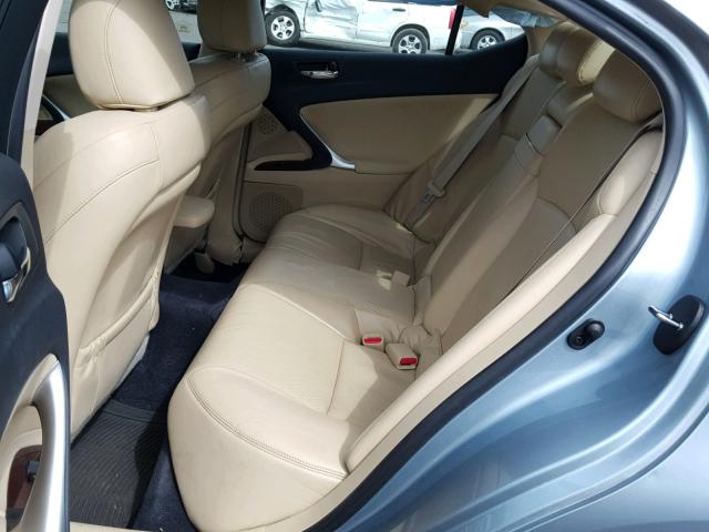 JTHCK262882023018 - 2008 LEXUS IS 250 BLUE photo 6