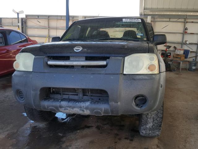 1N6ED27T82C373503 - 2002 NISSAN FRONTIER C BLACK photo 10