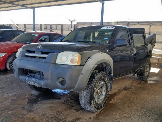 1N6ED27T82C373503 - 2002 NISSAN FRONTIER C BLACK photo 2