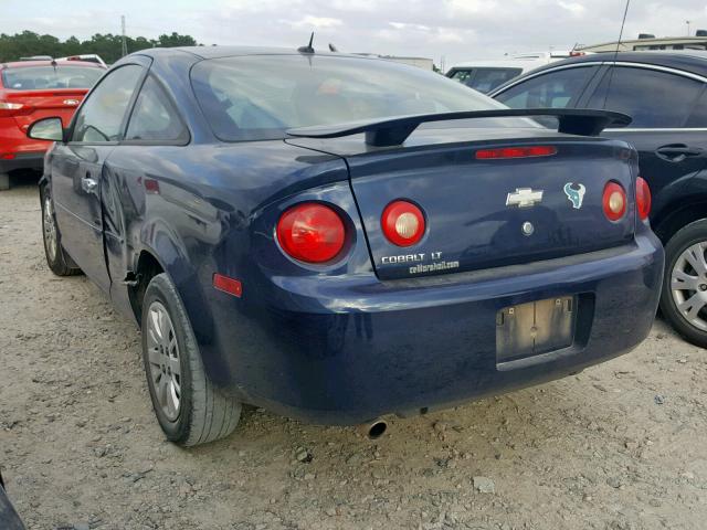 1G1AT18HX97138265 - 2009 CHEVROLET COBALT LT BLUE photo 3