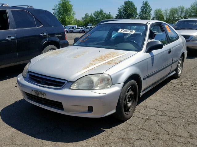 1HGEJ7229YL109238 - 2000 HONDA CIVIC HX SILVER photo 2