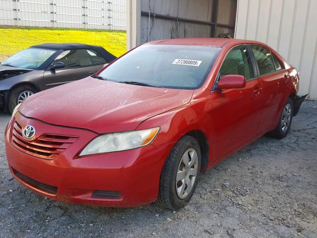 4T1BE46K57U043578 - 2007 TOYOTA CAMRY NEW RED photo 2