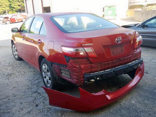 4T1BE46K57U043578 - 2007 TOYOTA CAMRY NEW RED photo 3
