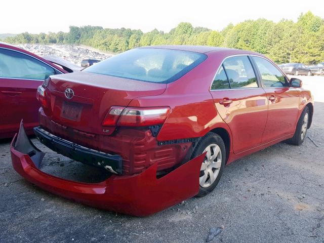 4T1BE46K57U043578 - 2007 TOYOTA CAMRY NEW RED photo 4