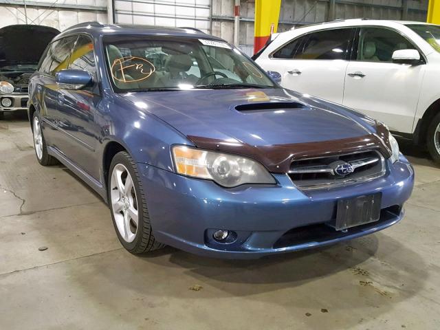 4S3BP676X54313171 - 2005 SUBARU LEGACY GT BLUE photo 1