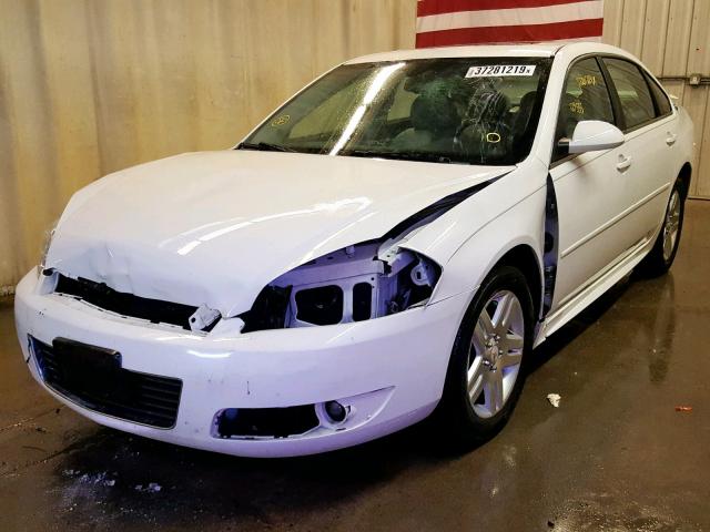 2G1WC57M191293490 - 2009 CHEVROLET IMPALA 2LT WHITE photo 2