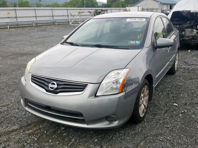 3N1AB6AP0BL624516 - 2011 NISSAN SENTRA 2.0 GRAY photo 2