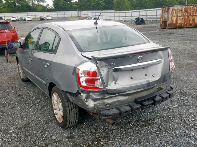 3N1AB6AP0BL624516 - 2011 NISSAN SENTRA 2.0 GRAY photo 3