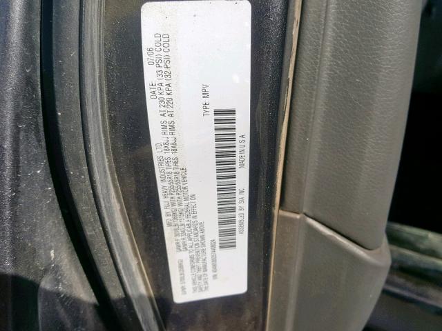 4S4WX85D574408024 - 2007 SUBARU B9 TRIBECA GRAY photo 10