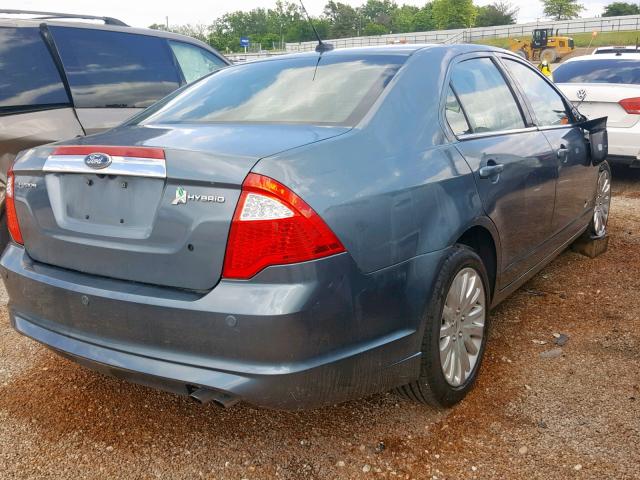 3FADP0L32BR257401 - 2011 FORD FUSION HYB BLUE photo 4