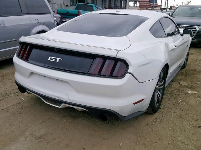 1FA6P8CF1G5237619 - 2016 FORD MUSTANG GT WHITE photo 4