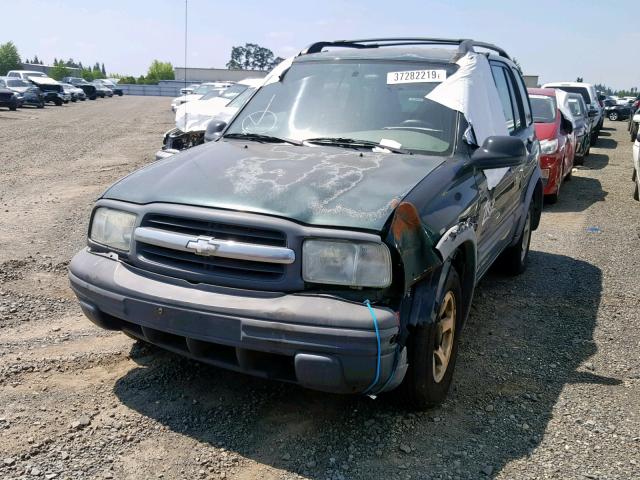 2CNBJ734626914515 - 2002 CHEVROLET TRACKER ZR GREEN photo 2