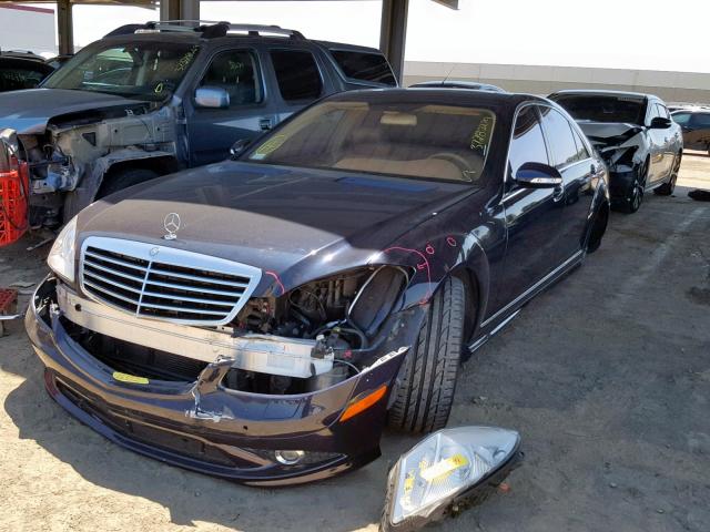 WDDNG71X47A041523 - 2007 MERCEDES-BENZ S 550 BLACK photo 2