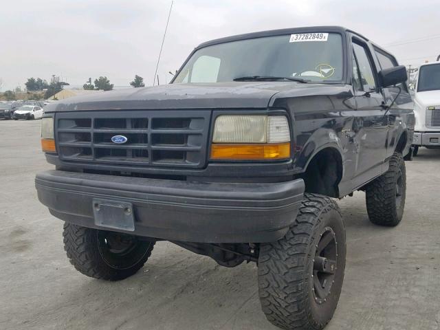 1FMEU15H3NLA57647 - 1992 FORD BRONCO U10 BLACK photo 2