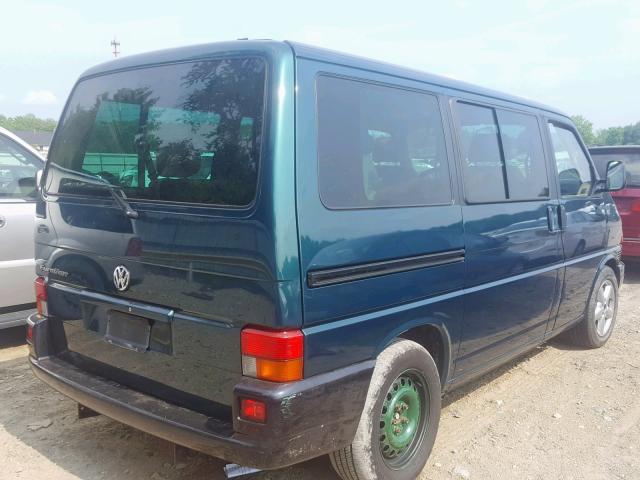 WV2KB47001H138304 - 2001 VOLKSWAGEN EUROVAN GL GREEN photo 4