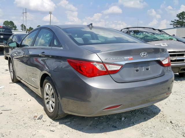 5NPEB4AC2DH548655 - 2013 HYUNDAI SONATA GLS SILVER photo 3