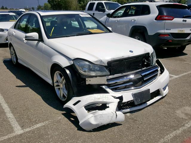 WDDGF4HB4ER304547 - 2014 MERCEDES-BENZ C 250 WHITE photo 1