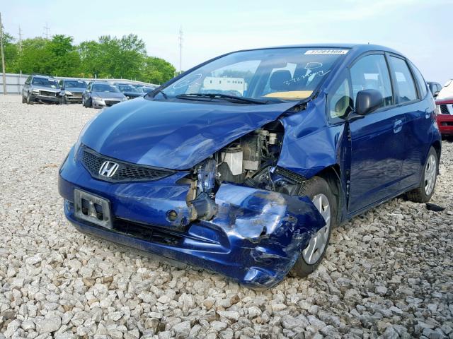 JHMGE8G31DC066591 - 2013 HONDA FIT BLUE photo 2