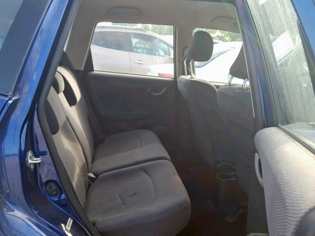 JHMGE8G31DC066591 - 2013 HONDA FIT BLUE photo 6