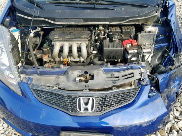 JHMGE8G31DC066591 - 2013 HONDA FIT BLUE photo 7