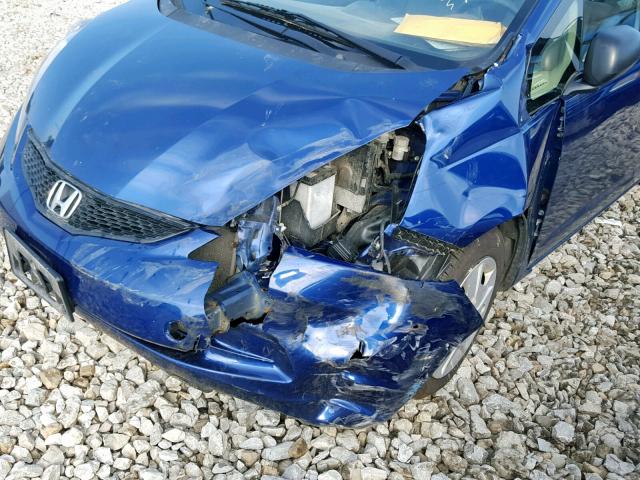 JHMGE8G31DC066591 - 2013 HONDA FIT BLUE photo 9