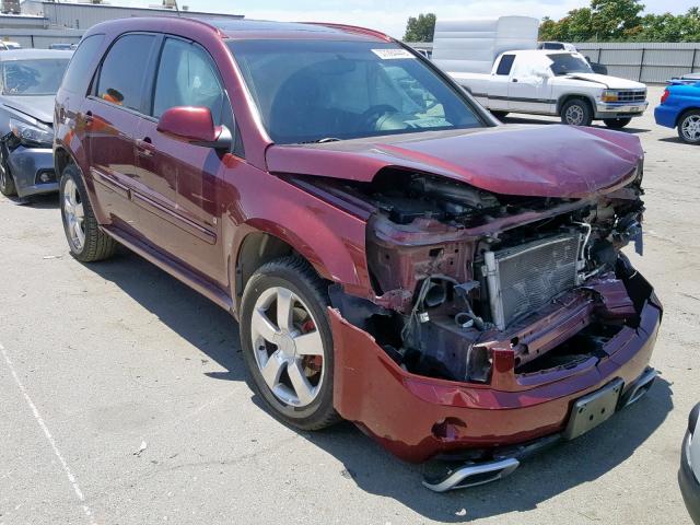 2CNDL937286066635 - 2008 CHEVROLET EQUINOX SP RED photo 1