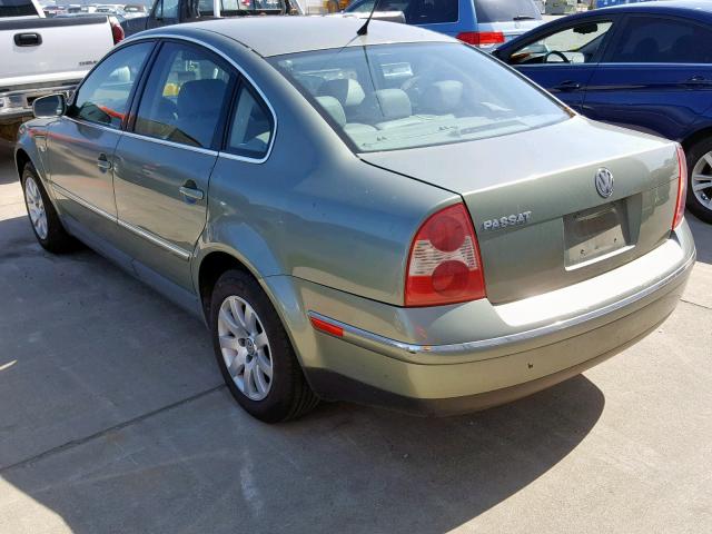 WVWPD63B03P195418 - 2003 VOLKSWAGEN PASSAT GLS GREEN photo 3