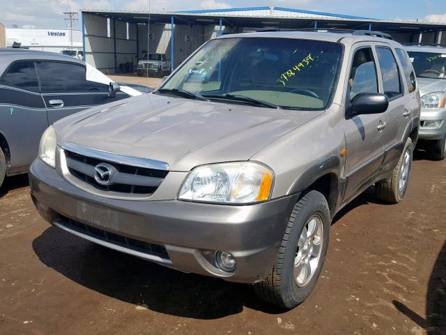 4F2YU08102KM11975 - 2002 MAZDA TRIBUTE LX TAN photo 2