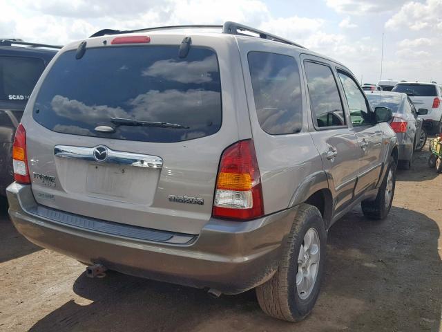 4F2YU08102KM11975 - 2002 MAZDA TRIBUTE LX TAN photo 4