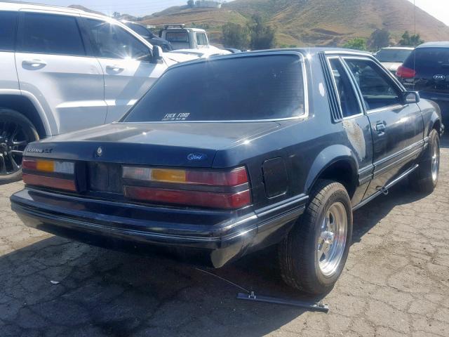 1FABP2634EF214887 - 1984 FORD MUSTANG L BLACK photo 4