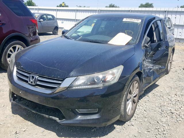 1HGCR2F83DA148589 - 2013 HONDA ACCORD EXL BLACK photo 2