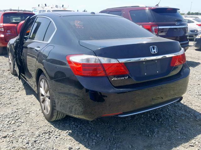 1HGCR2F83DA148589 - 2013 HONDA ACCORD EXL BLACK photo 3